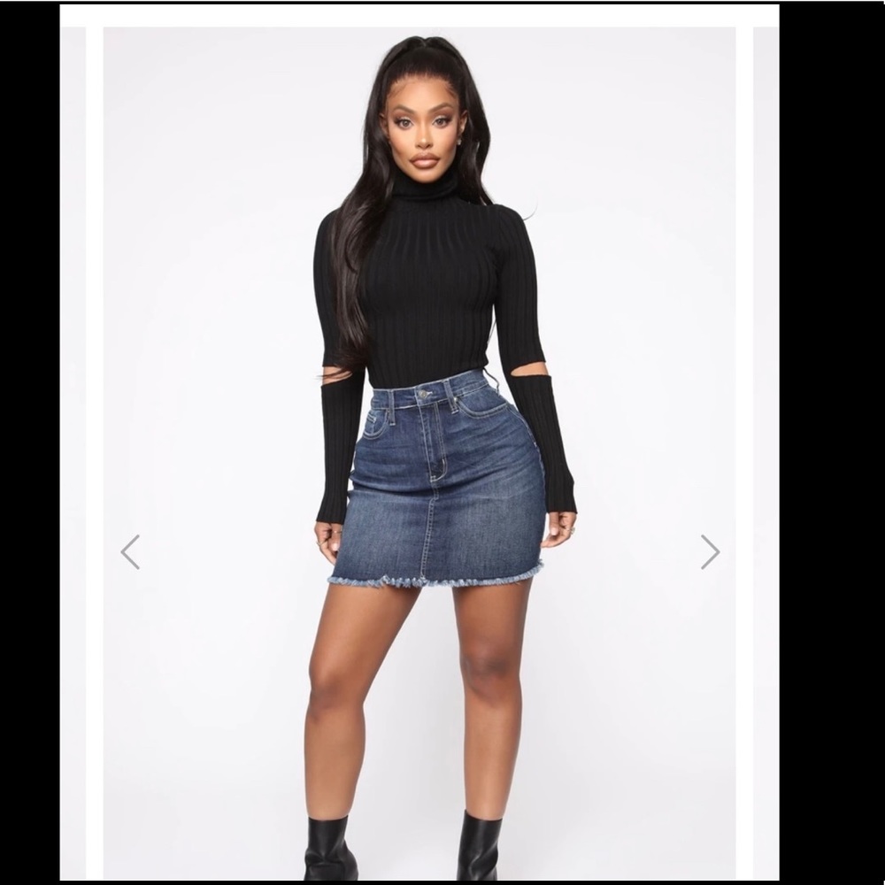 Fashion nova black turtleneck bodysuit